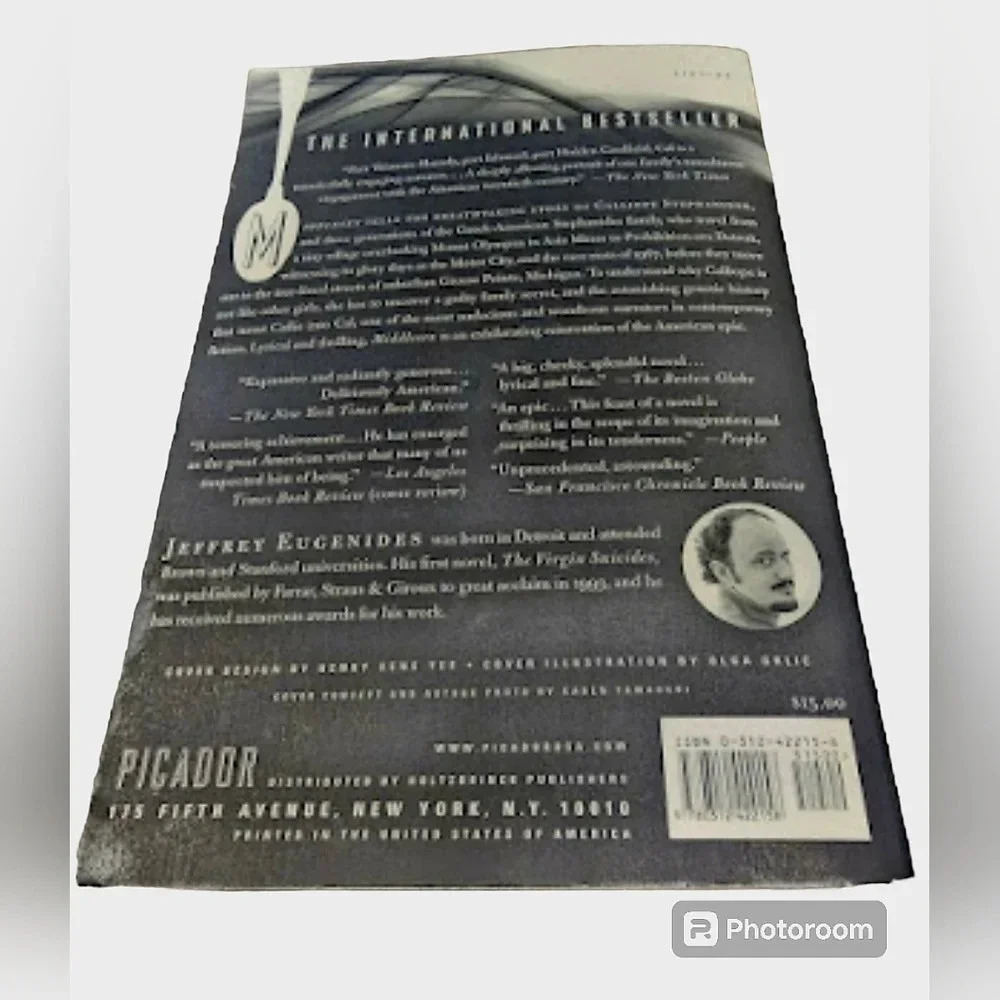 MIDDLESEX BY JEFFREY EUGENIDES BOOK - Picture 3 of 3
